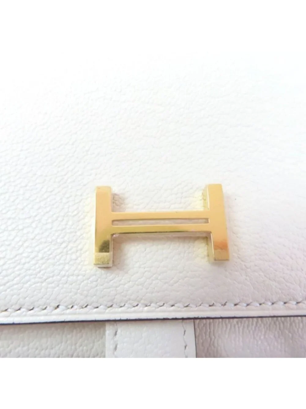 Hermes Bearn Combine Nata Gold Hardware H Logo Compact Wallet Chevre - Picture 9 of 12
